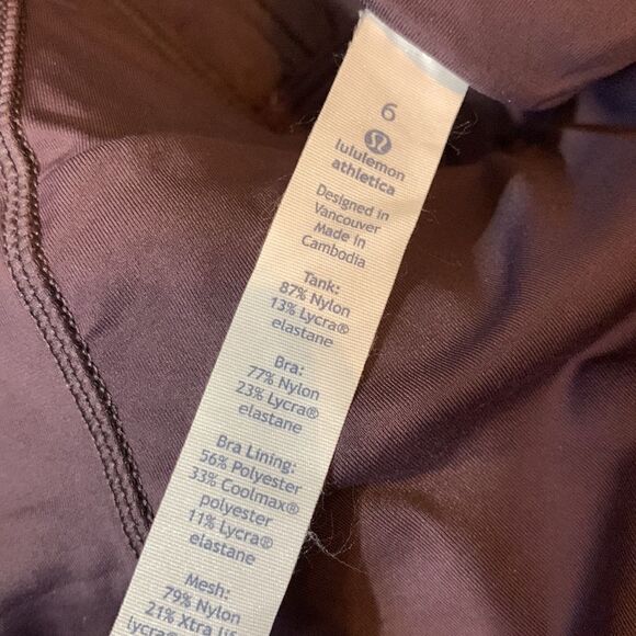 Lululemon Tank with Built in Bra - Picture 3 of 4